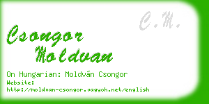 csongor moldvan business card