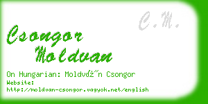 csongor moldvan business card